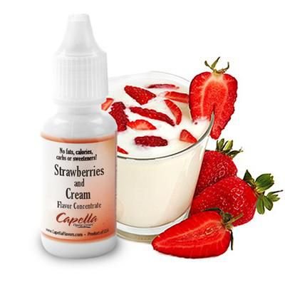 Ароматизатор Capella Strawberries and Cream (Клубника и крем, 10 мл)
